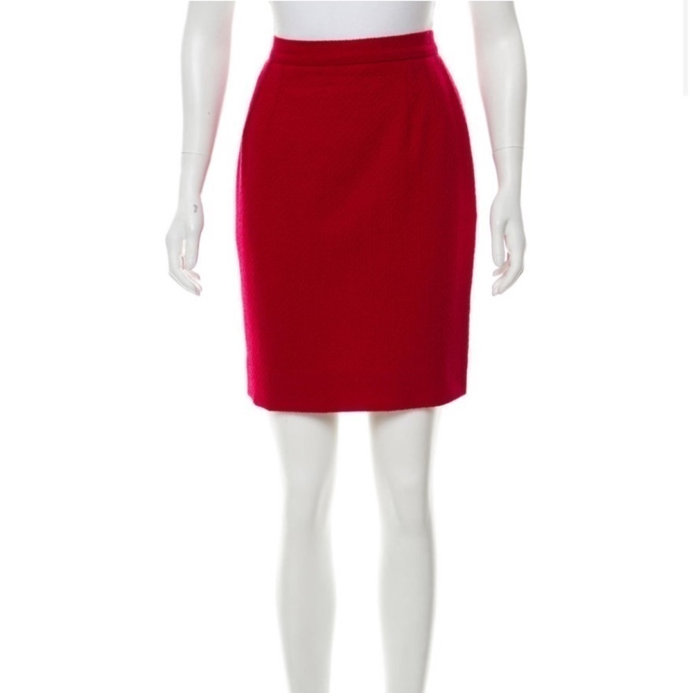Vintage Valentino Red Mini Skirt